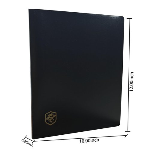 Fweel 9-Pocket Trading Card Binder, 360 Pocket Card Album for Standard Size Cards, Side-Loading Collector Folder for TCG, MTG, Sports, and Game Cards – Black