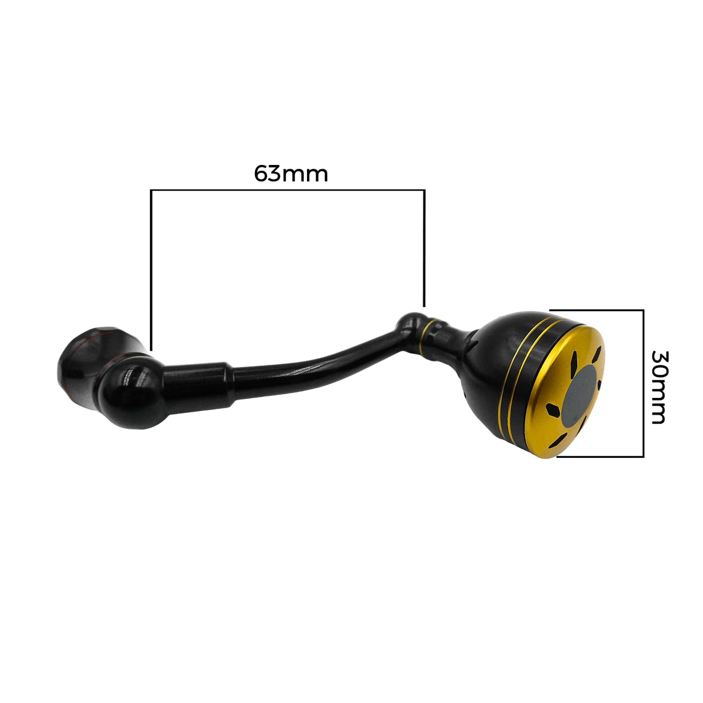 JINOHNAMILL 63mmPower Handle for Shimano Stradic FL FM Stella Vanford Vanquish Nasci G