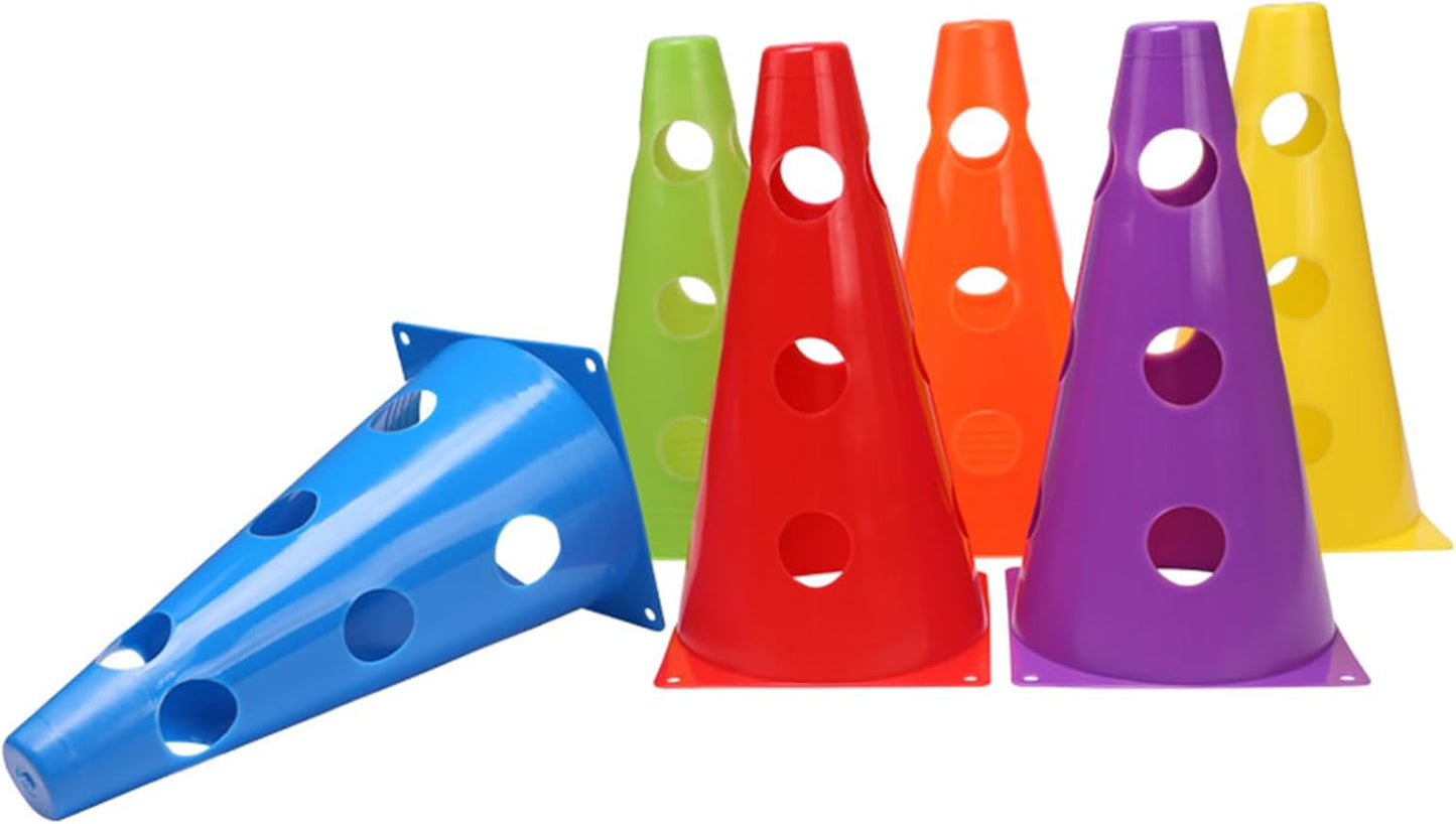 12/18Pcs Soccer Agility Cone Football Training Maker Bucket Basketball Team Training Marker Cone Sign