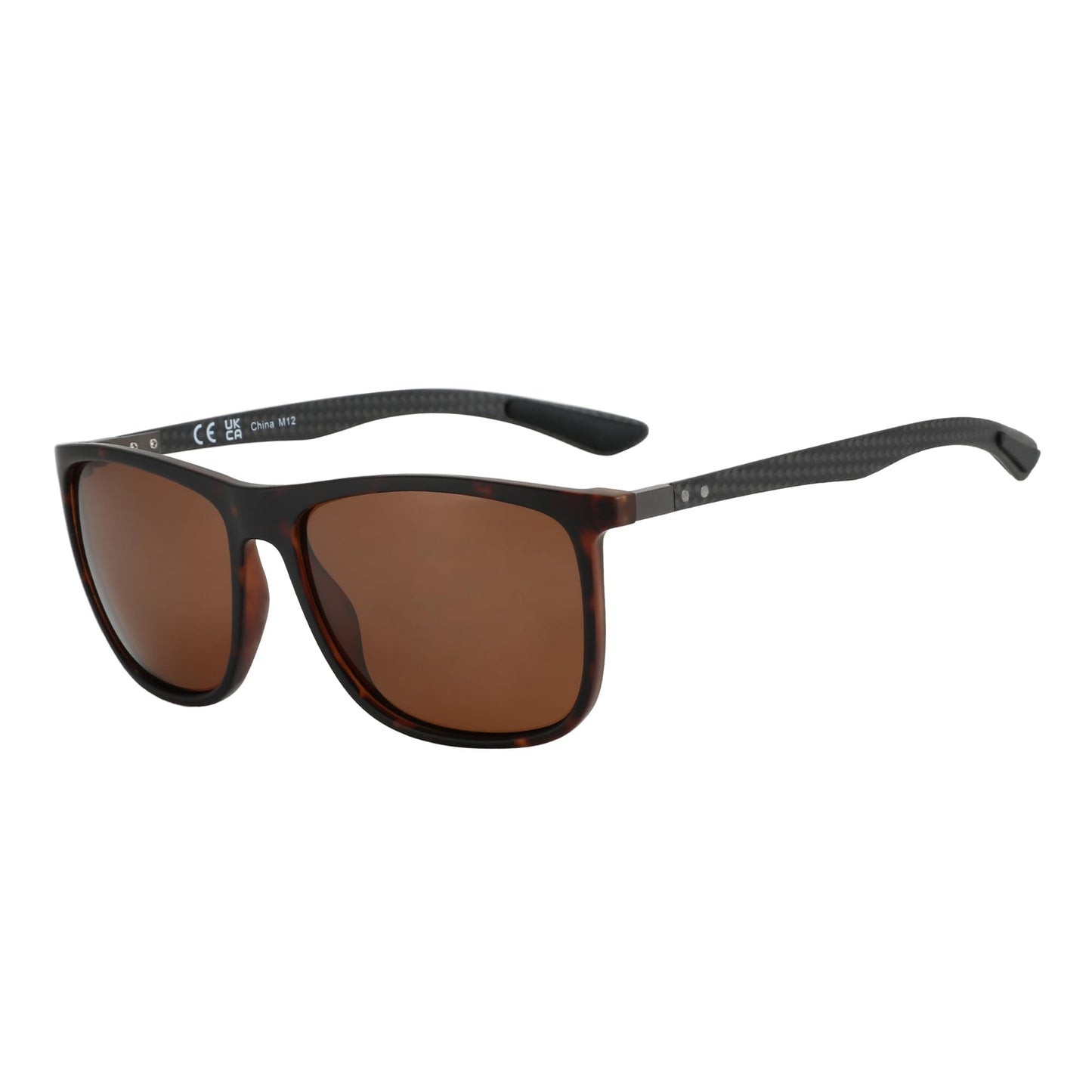 ZENOTTIC Square Polarized Sunglasses for Men Ultralight Carbon Fiber Sun Glasses Driving Fishing Golf Sports UV400 Protection