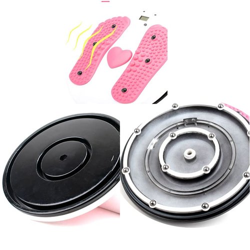 AGGICE Waist Twister Board for Exercise Waist, Intelligent Magnetic Massage Waist Disc with Counting Display Load Bearing Pressure Rotating Board