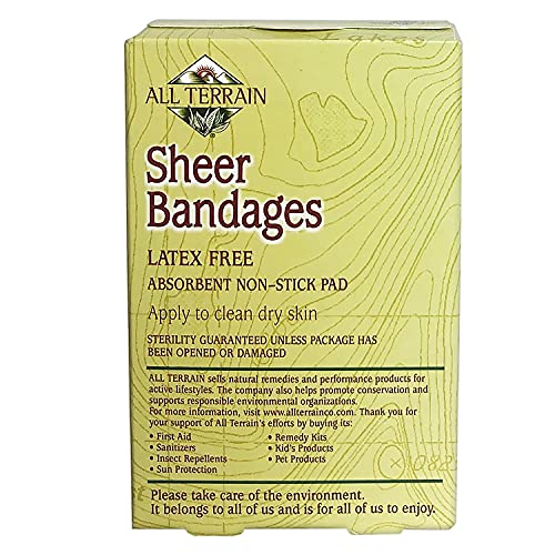All Terrain Latex-Free Sheer Bandages - Discreet, Sterile Wound Cover