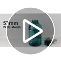 2L Water Bottle with Time Marker - Grey, Motivational Hydration Jug