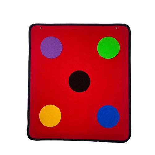 Fonher Five Bulls-Eye Fencing Target Fencing Auxiliary Training Equipment Fiber Material Shockproof Suitable for Fencing Gym Training and self-Training（Black）