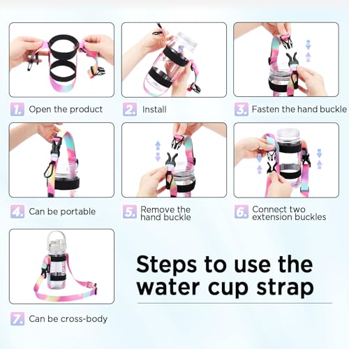 Water Bottle Holder Strap Sling for All Berries - Universal Fit, 24-40 oz