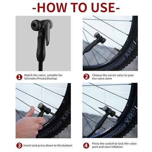 BV Bicycle Pump Durable Bike Floor Pump 17/24 inch Smart Valve Head, 160 psi, Automatically Reversible Presta and Schrader