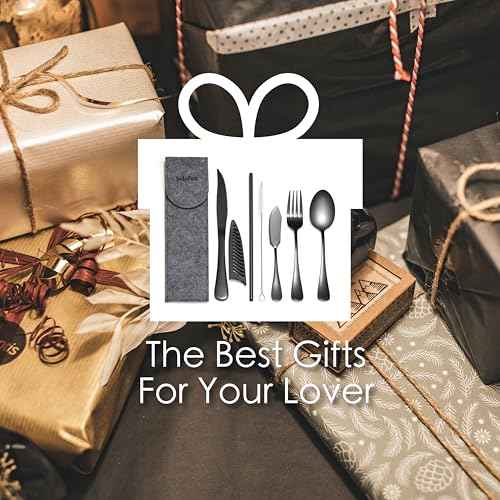 Travel Utensils with Case, Portable Travel Silverware Set Stainless Steel Lunch Box Cutlery Set for Work, Camping, Picnic, Hiking, Office (Black)