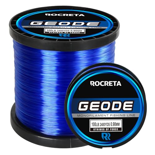 Blue Monofilament Fishing Line 10LB 1200Yds - Premium Saltwater & Freshwater Nylon Line