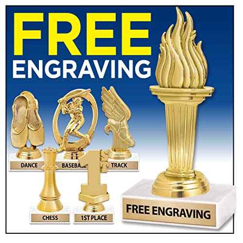 6" Gold Turkey Trophies - Personalized Thanksgiving Turkey Trophy Awards