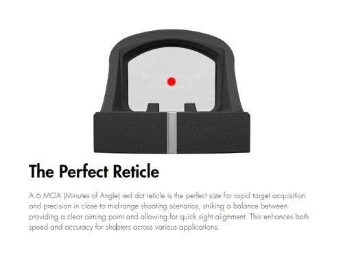 Burris Fastfire C Red Dot Reflex Sight 6 MOA Dot - 1x Magnification - Made for Compact Handguns, Forever Warranty