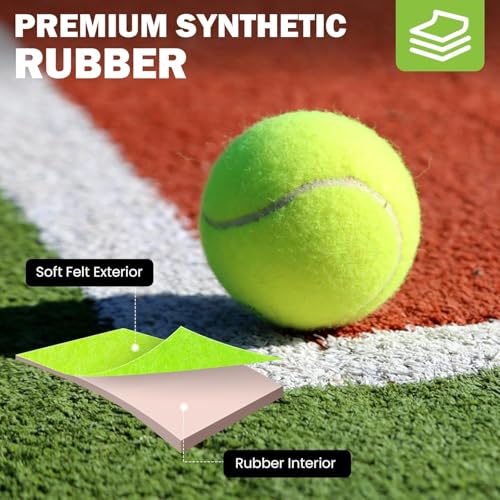 12 Pack Pressureless Tennis Balls for Dog & Training - Durable & Versatile