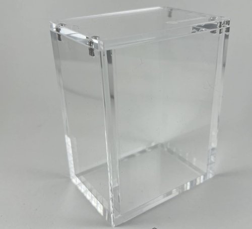TCGHalo Booster Bundle Acrylic Case (6 Pack) Sliding Magnetic Lid Extra Thick 6mm - Clear Display Box for Scarlet and Violet Sword & Shield 151 Booster Bundle Protector Acrylic Storage Container