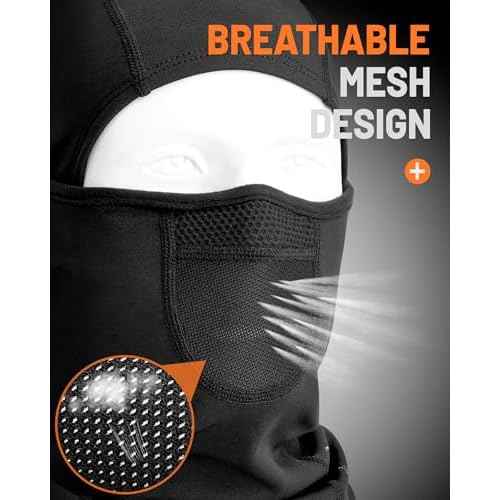 Balaclava Ski Mask for Men Women Dual-Breath Vents Face Mask Fleece Thermal Winter Balaclava for Outdoor Activities & Work
