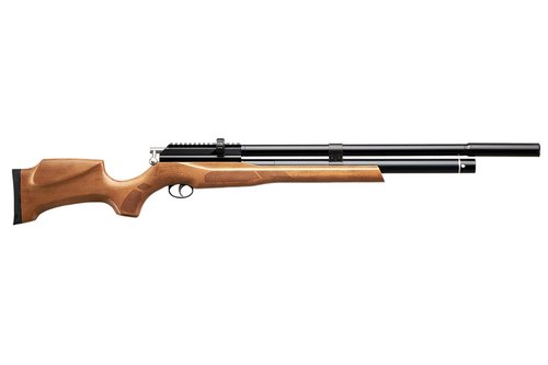 Lancer Tactial x SnowPeak M25W PCP 5.5mm .22 Caliber Air Gun - (Black/Wood) Up to 1000 fps