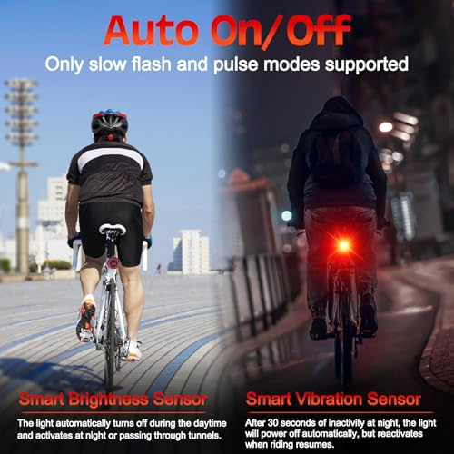 Cruxer 180 & 300 High Lumen Bike Tail Light, Ultra Bright Compact Bicycle Rear Light for Night Riding, USB-C Rechargeable,8 Levels 4 Modes,1000m Viewable Range, 220 Degree Visibility, IP66 Waterproof