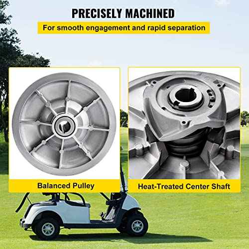 Vevor Supsuper Golf Cart High Torque Driven Clutch for Club Car DS & Precedent 1997 to Up Club Car 4-Cycle Gas Golf Cart Model, Silver