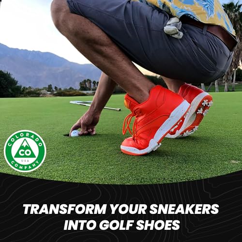 Golf Shoe DIY Cleats Kit - Convert Sneakers into Golf Shoes with Traction Spikes