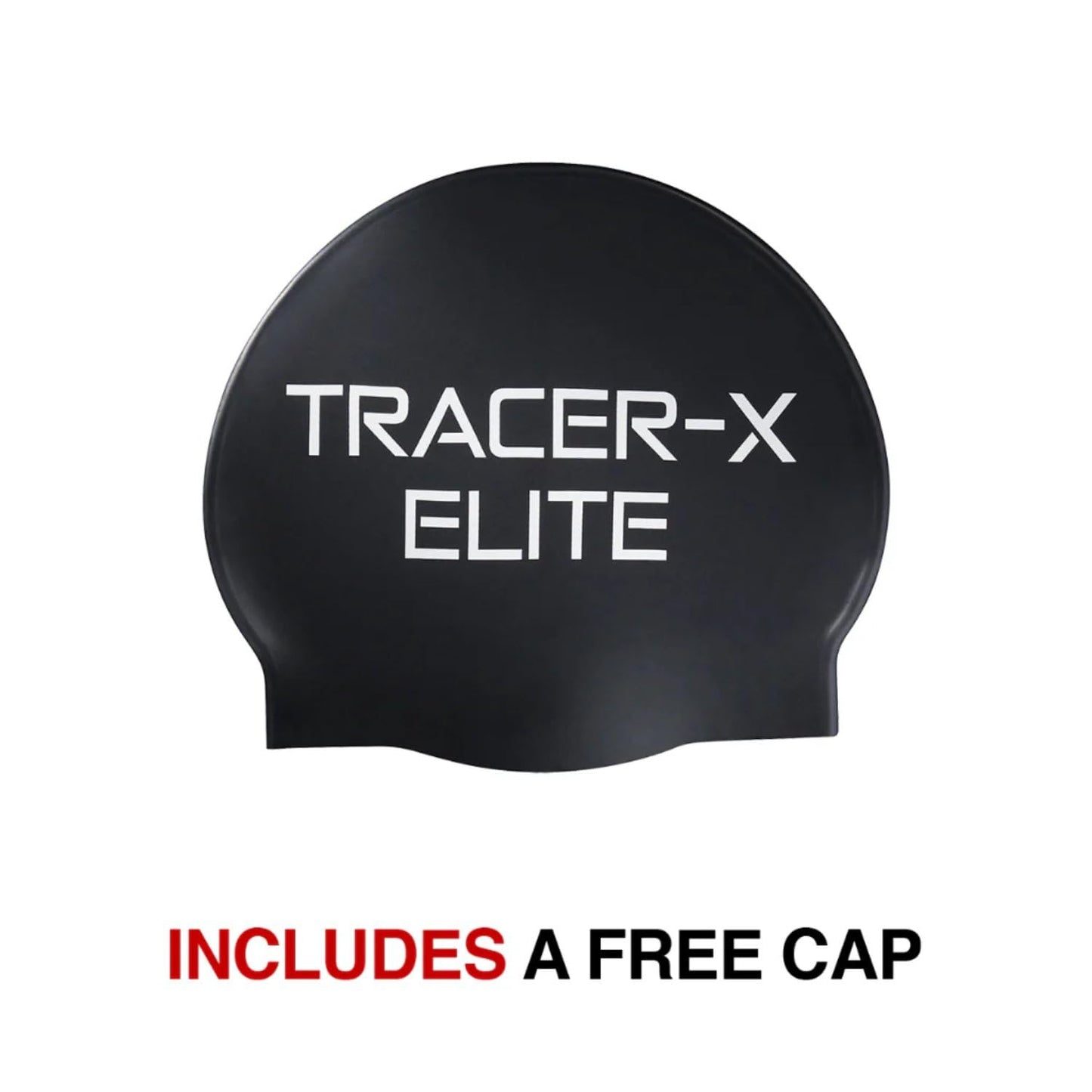 TYR Adult Tracer-X Elite Goggles - Low Profile Racing Swim Eyewear, Smoke/White