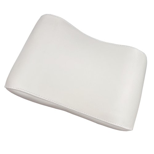 Vaveren Pilates Support Pillow Yoga Mat Fitness Waterproof Equipment Pilates Reformer Head and Neck Cushion for Home Use and Gym Use, White