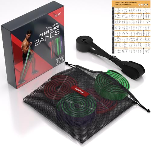Heavy Resistance Pull Up Assistance Bands 15-125LBS Set for Full-Body Workout