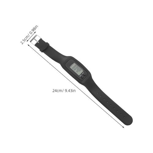 MOLUCKFU Fashionable Silicone Pedometer Watch for Walking Running Lightweight Step Counter Bracelet with Display Durable Fitness Tracker for Outdoor Activities