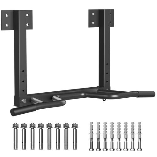 Wall Mount Pull Up Bar, Joist Mount Pull Up Bar, Beam and Rafter Mounted Chin Up Bar for Home Gym With Wood Mount and Wall Mount Screws (Black4)