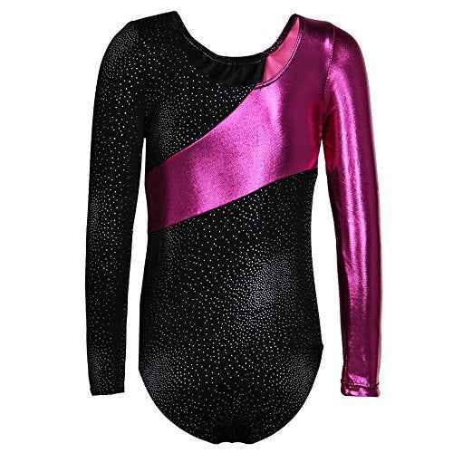 DAXIANG Long Sleeve Gymnastics Leotards for Girls Gymnastics Ballet Outfit Dance Leotard for Kids Girls Toddler 2-14 Years