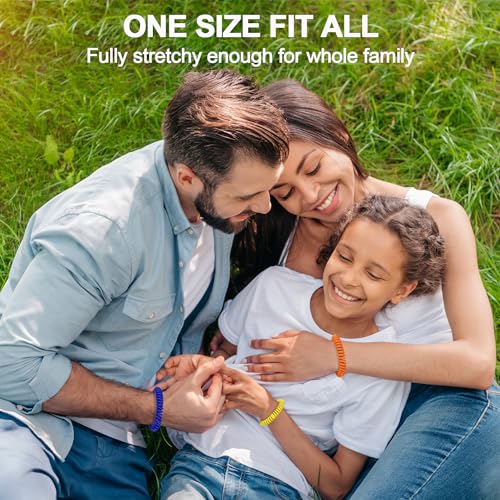 Mosquito Repellent Bracelets 30 Pack - DEET-Free Wristbands & Stickers for Kids & Adults
