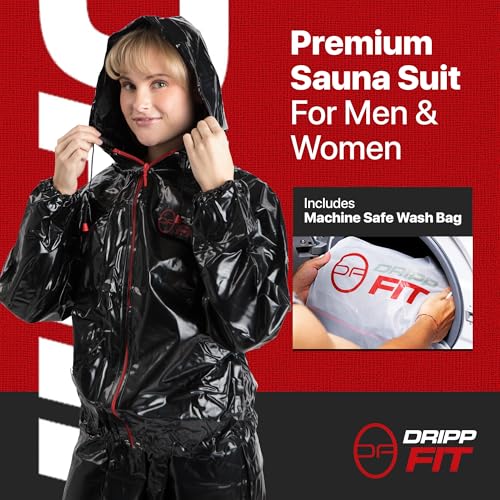 X-Large Sauna Suit 0.32mm PVC Heavy Duty Sweat Suit for Weight Loss - Men & Women