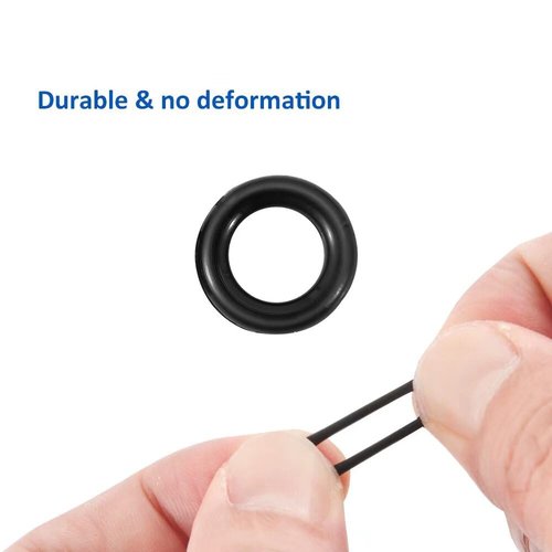 Fishfun Wacky Rig Tool with Silicone O Rings, 100Pcs for 3"-4" Senko Worms and 100Pcs for 5"-7" Worms. Easy Installation and Great Protection of Your Plastic Worms