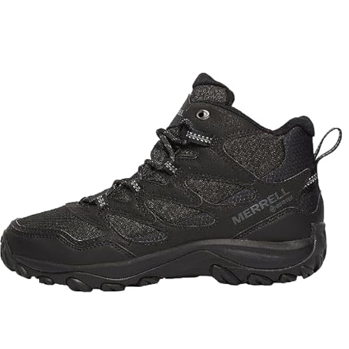 Merrell J500203 Mens Boots West Rim Sport Mid GTX Black/Black US Size 10