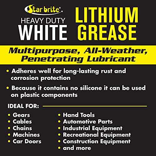 Heavy-Duty White Lithium Grease Cartridge - All-Weather, Rust & Corrosion Protection