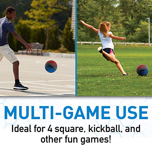 Kids Playground Ball - Rubber Kickball with Textured Grip - Mystic Variation, 8.5 Inch