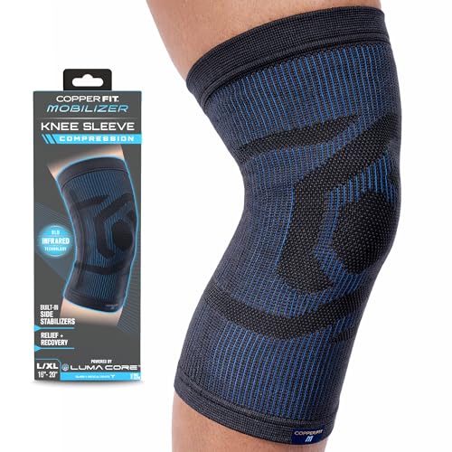 Copper Fit Mobilizer Knee Sleeve S/M - Compression Support for Recovery & Pain Relief
