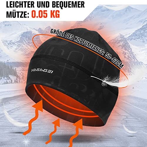 Skull Caps Beanies for Men & Women, Elastic Thermal Running Hat, Windproof Cycling Cap Helmet Liner Soft Beanie Hat