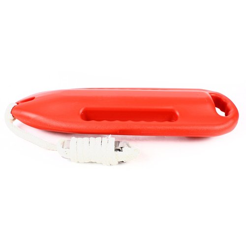 Lifeguard Rescue Tube,3 Handle Rescue Can Swimming Float W/5.25ft Pe Rope,Open Water Rescue Lifesaving Non-Leakage,Weight Capacity 154lbs,One-Piece Molding(Orange)