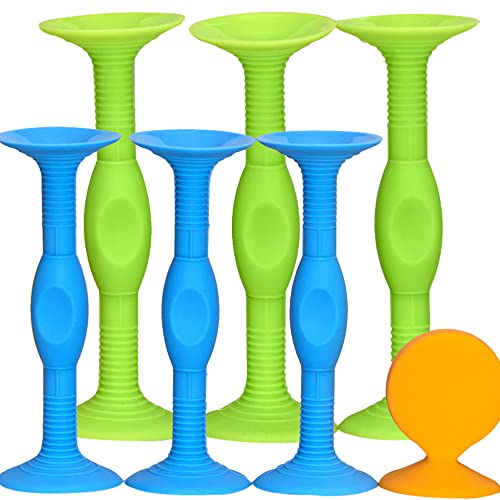 Sucker Darts Throwing Game Set - Silicone Suction Cup Toys Blue+Green