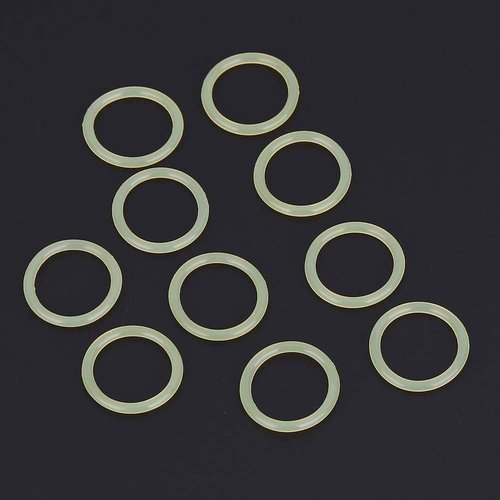 Polyurethane O-Rings, 10pcs 13.8, 1.9mm High Strength Polyurethane O-Rings for Paintball Gun CO2 Air Tank (Beige)