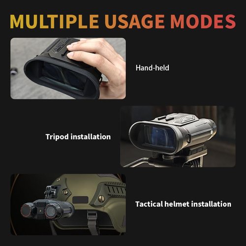 Night Vision Goggles- 4K Night Vision Binoculars for Adults with WiFi, 64GB TF Card in Night Vision,7X IR & 16X Zoom,Military Tactical Equipped with Altitude, Air Pressure and Compass Functions