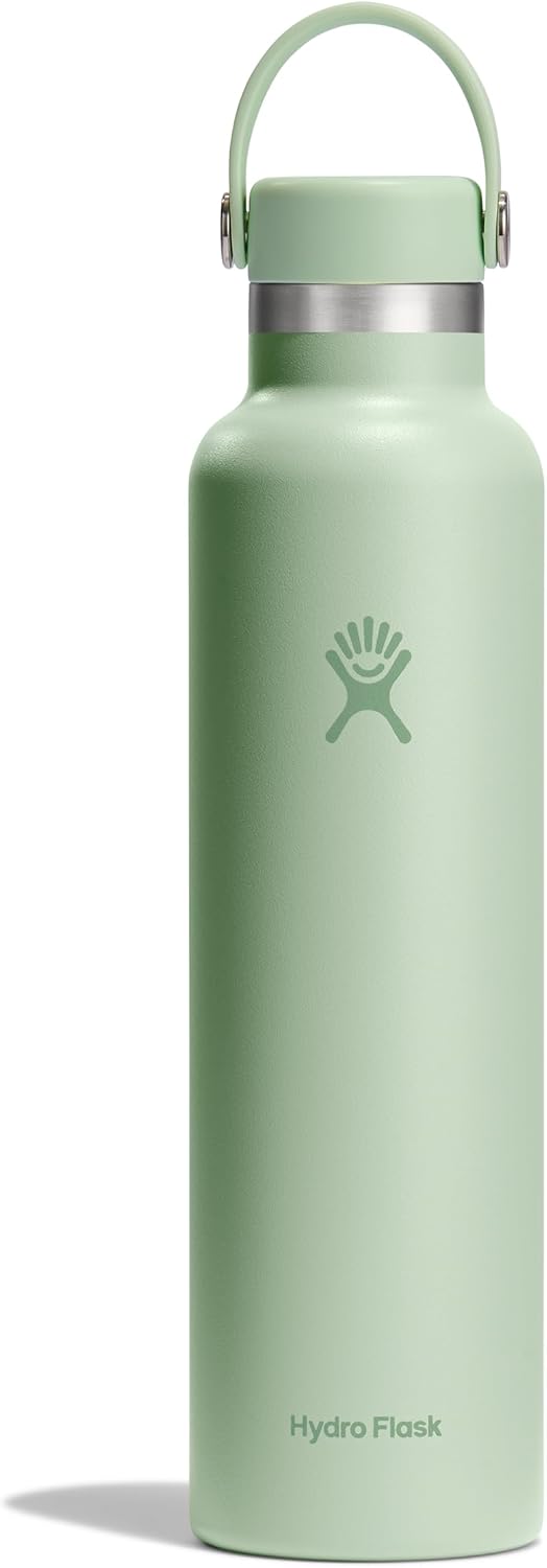 Hydro Flask Water Bottle - Insulated Stainless Steel - Non Spill, Leakproof in 24 Oz White