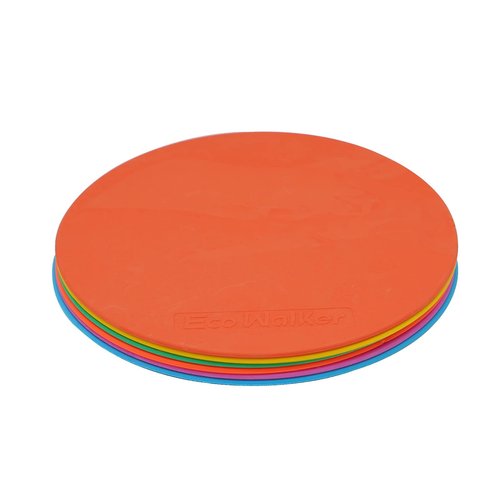 Eco Walker 12pcs 8inch Floor Flat Spot Markers for Basketball Football Sports Speed Agility Training