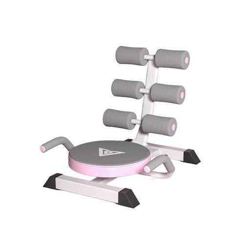 Vicamy Sit Up Assistant, Thickened and Enlarged Springs & 360° Rotating Base, Multi-Functional Full-Body Exercise Equipment, Silent Design for Men & Women (Pink)