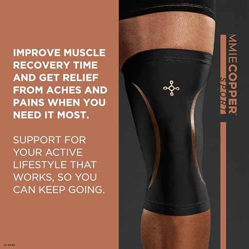 Tommie Copper Knee Compression Sleeve (L/XL, Black), 15-20 mmHg, 4D Stretch & Non-Slip Fit for Targeted Support, Patented Copper Znergy Fabric, Anti-Odor Benefits, Breathable Design