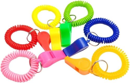 Gryshanyun Pink Sports Whistle with Adjustable Wrist Strap - High-Frequency Sound for Coaches, Referees and Team Sports, Durable Plastic Emergency Whistle for Soccer, Baseball and Outdoor Safety