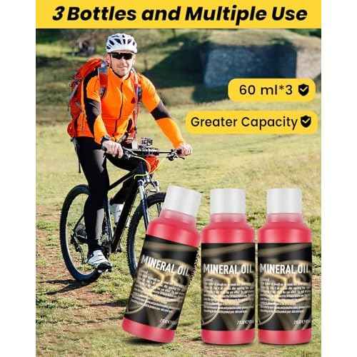 Brake Bleed Kit for Shimano,TEKTRO,TRP Hydraulic Disc Brakes,Bicycle Hydraulic Brake Bleed Kit Including 180 ML Mineral Brake Fluid