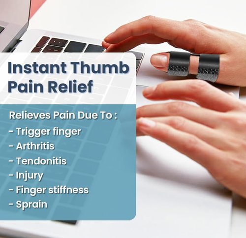 Thumb Splint (2 Pack) Trigger Thumb Splint, Thumb Brace for Pain Relief, Knuckle Immobilization, Thumb Spica for Arthritis, Mallet Finger, Also Fits Index, Ring, Pinky, Little, Small Fingers