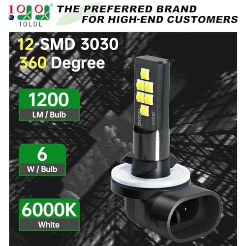 12V Golf Cart Headlight Bulb Pack of 2 for EZGO, Club Car 1999+ & Precedent 2004+