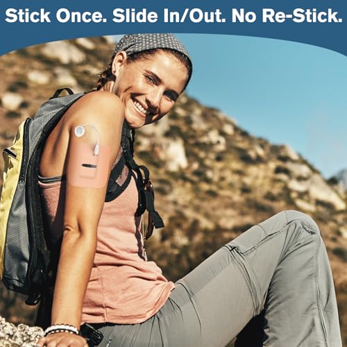 Waterproof Adhesive Patches for Insulin Pump - 40 Beige Hypoallergenic & Breathable