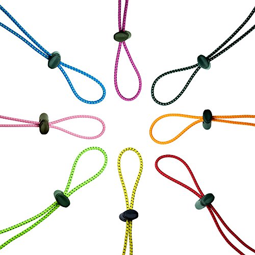 Flow Goggle Strap Kit - Replacement Bungee Cord Straps for Swim Goggles - Jet Black