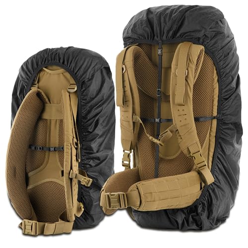 Waterproof Backpack Rain Cover for 30-40L Hiking Travel Camping Black Medium